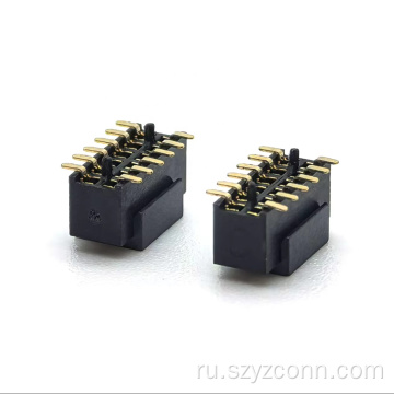 Двухрядный SMT 12P с гнездовым разъемом 1,27 мм